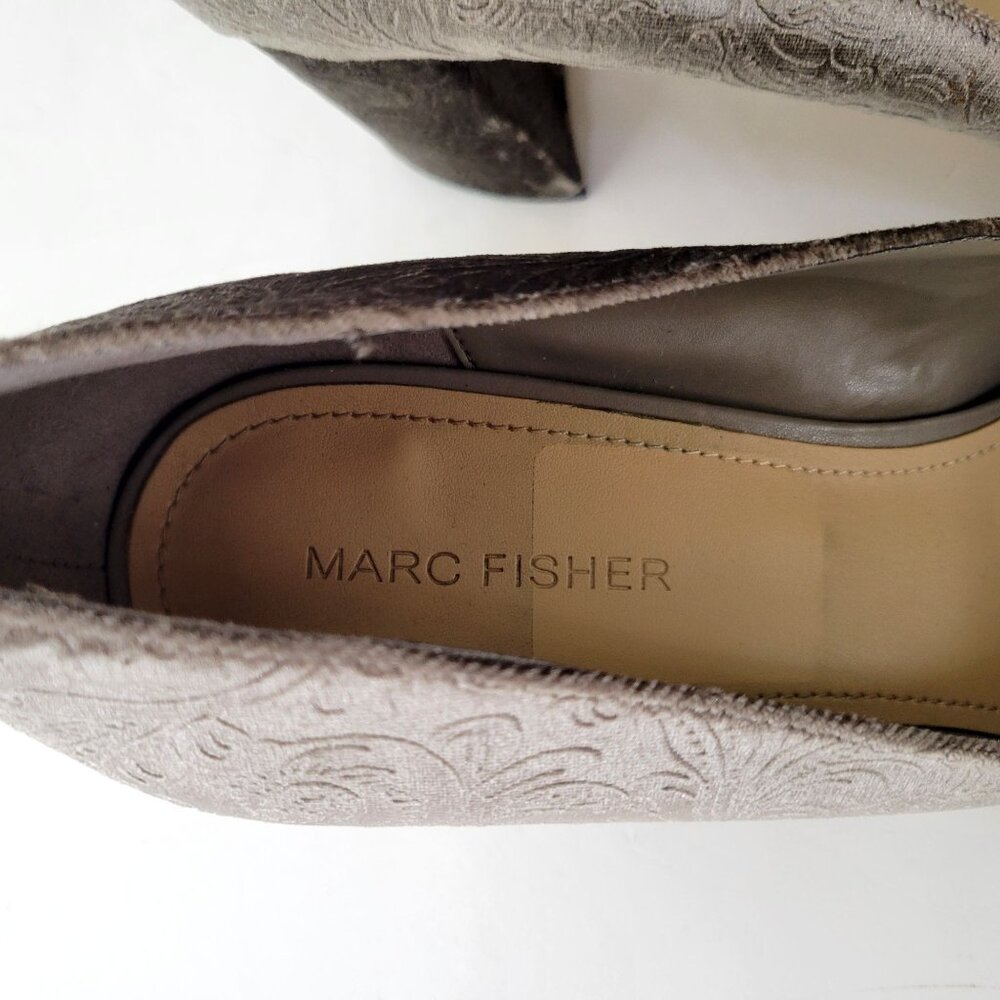 Marc Fisher Taupe Velvet Pumps Size 11M - Picture 8 of 9